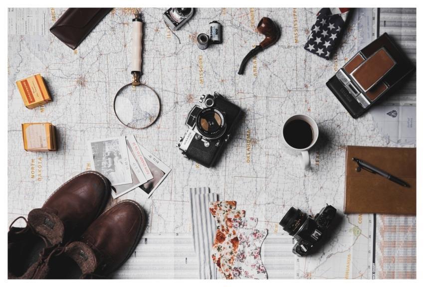 Map Microscope Coffee Camera