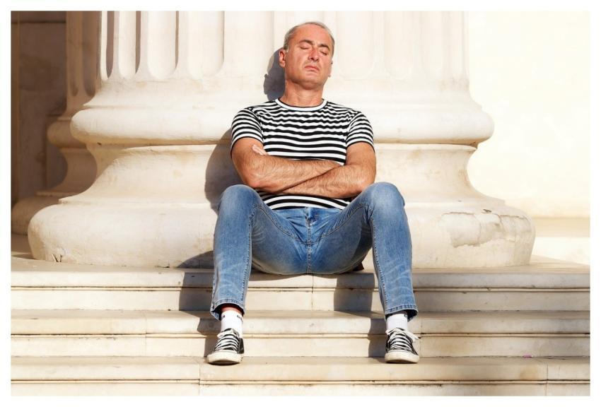 Man Stairs Adult Casual