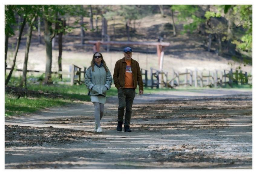 Woman Man Casual Walking