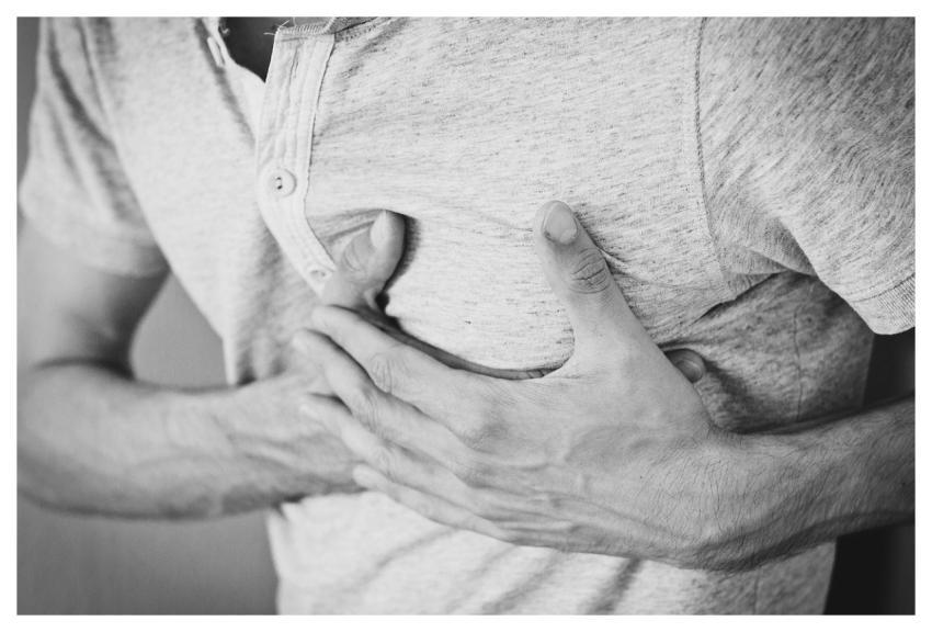 Man Heartache Chest Pain Hurt