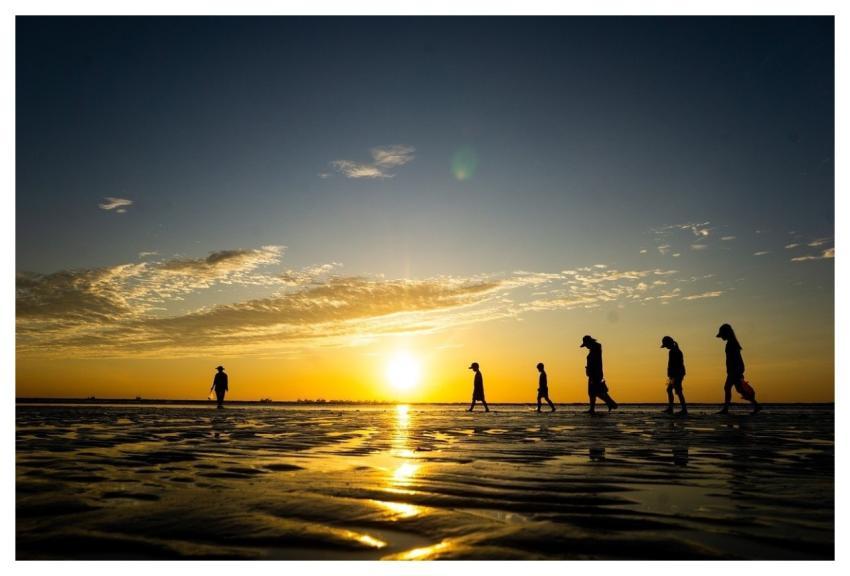 Dawn Sunrise Landscape Clouds