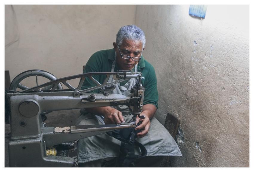 Man Cobbler Work People