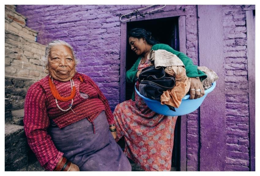 Women Village Street Alley