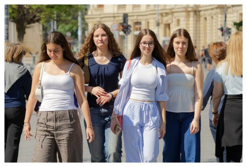 People Girls Happy Group