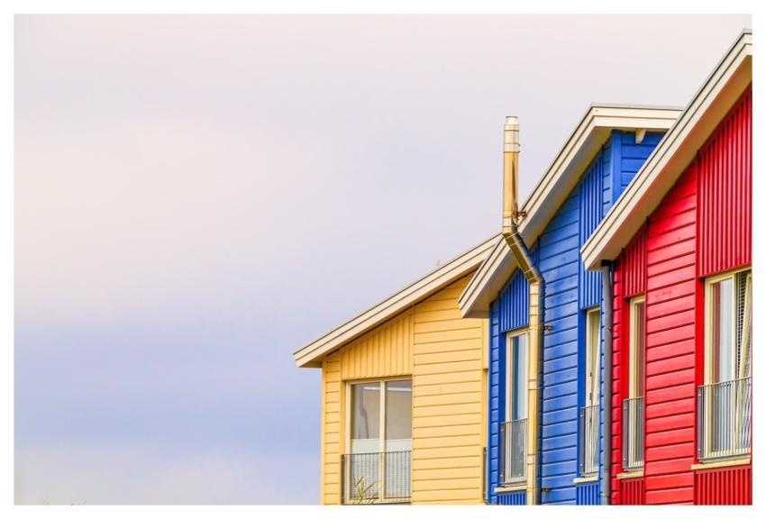 Houses Colorful Architecture Landscape
