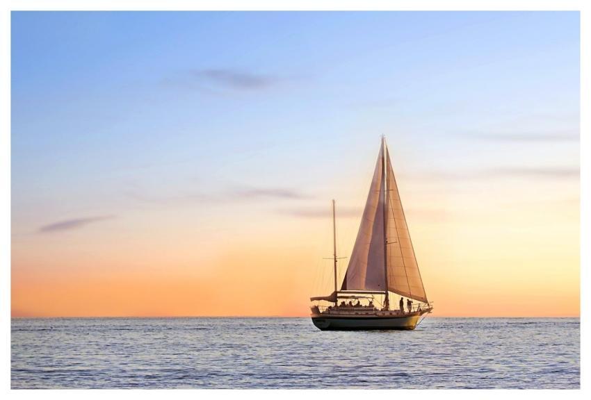 Seascape Sail Boat Sailing Ocean