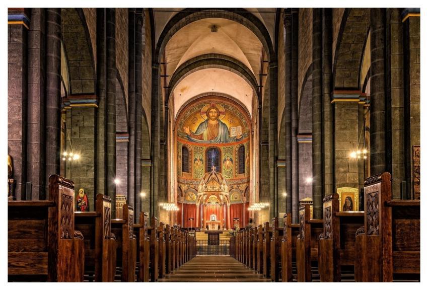 Church Architecture Interior Aisle