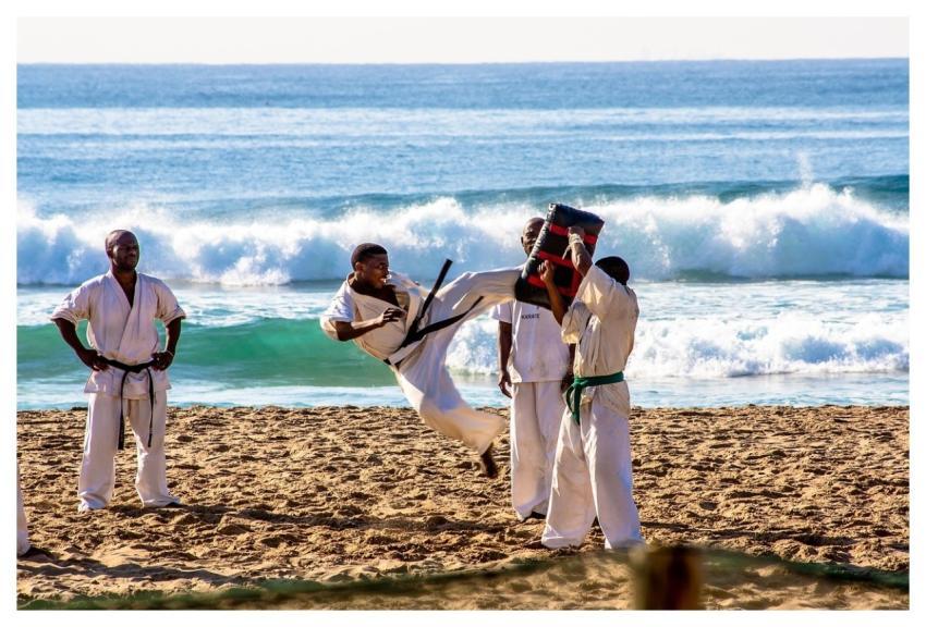 Karate Sport Nature Beach