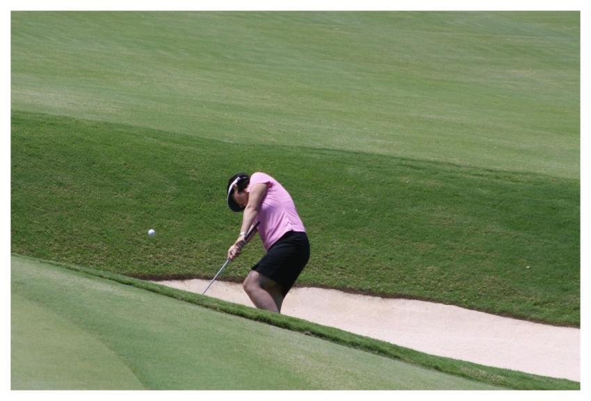 Golf Bunker Woman Sand