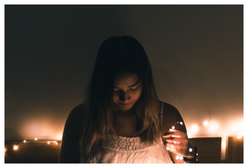 People Woman Dark Night