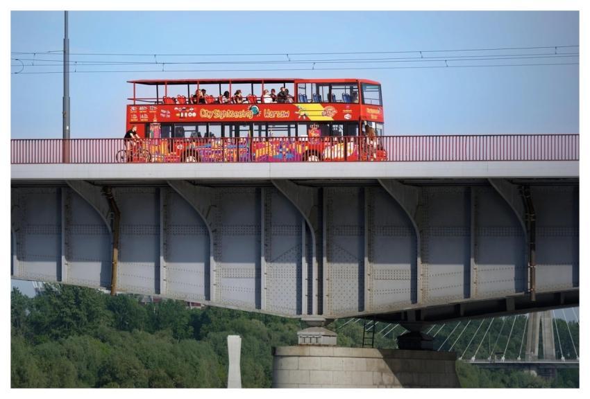 Bus Coach Bridge Tourists