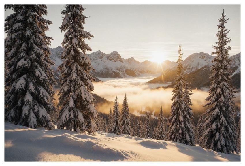 Winter Snow Landscape Mountains