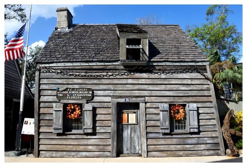 Oldest Wooden Schoolhouse School Historic St Augus