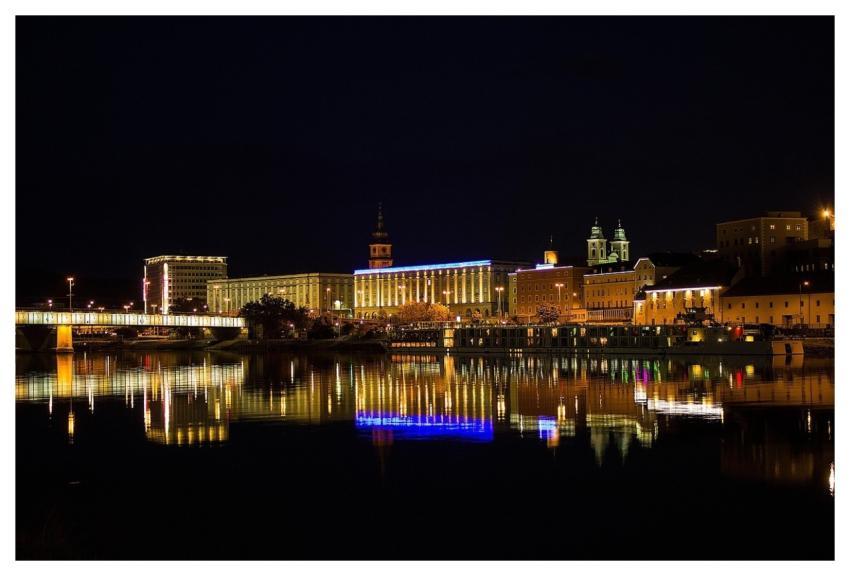 City Night Panorama Lights
