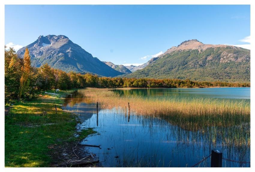 Mountains Lake Trees Water
