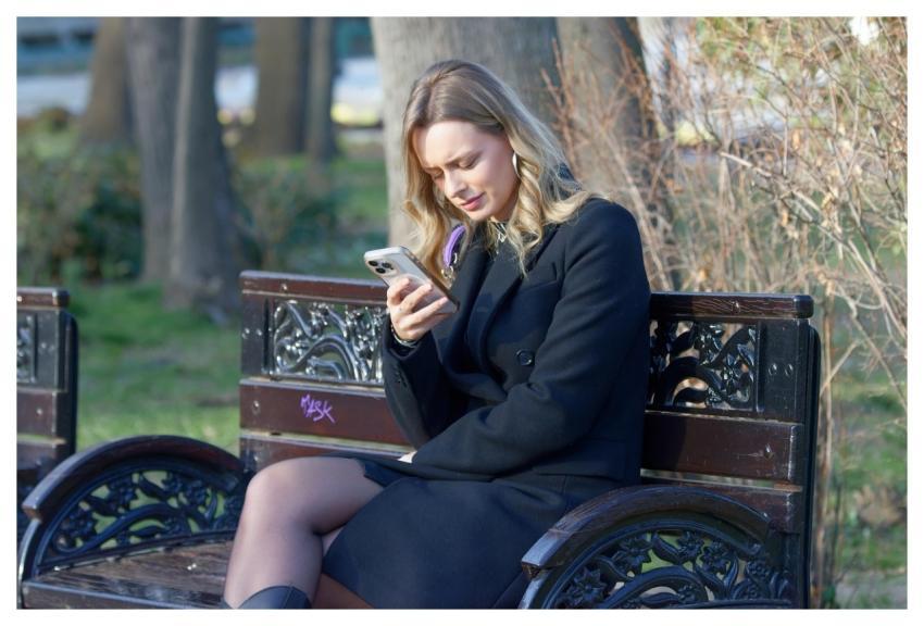Woman Leisure Sitting Bench