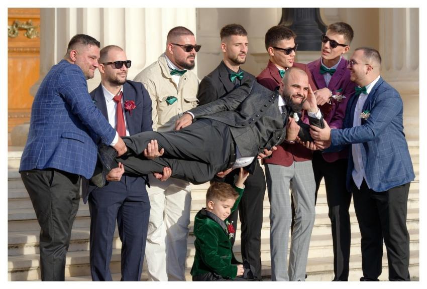 Groom Groomsmen People Cheerfulness