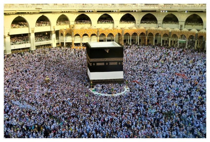Mosque Crowd Worship Mecca