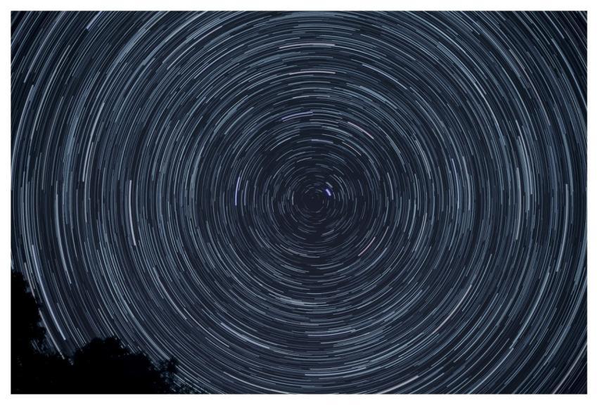 Star Trails Night Stars Rotation