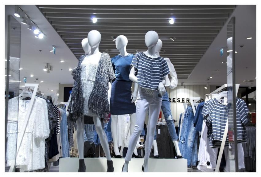 Shopping Mall Shopwindow Fashionable Clothes Femal