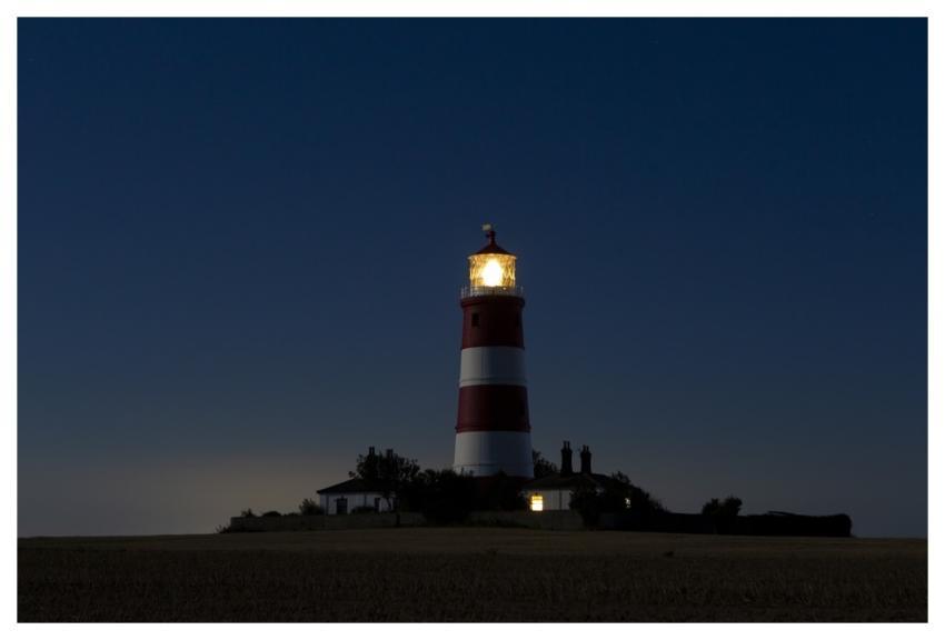 Lighthouse Night Tower Happisburgh