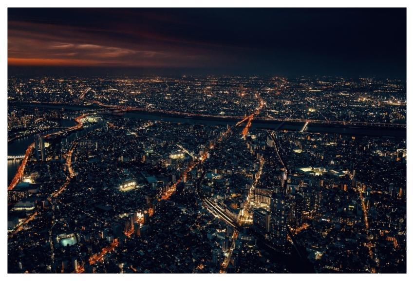 Metropolis Night Heaven City