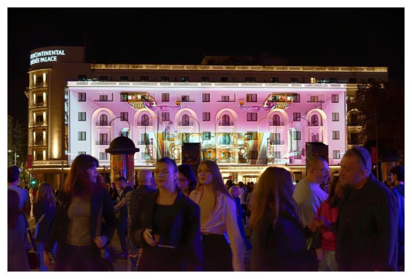 Show Lights Building Event