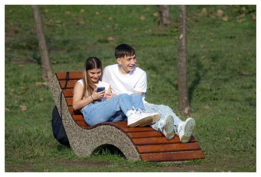 People Young Couple Happy