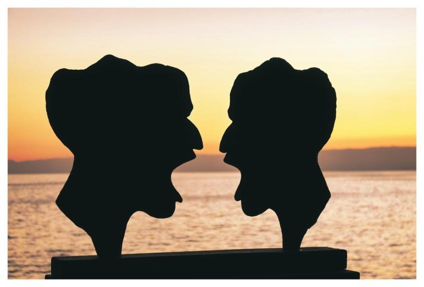 Sunset Statue Nature Dispute