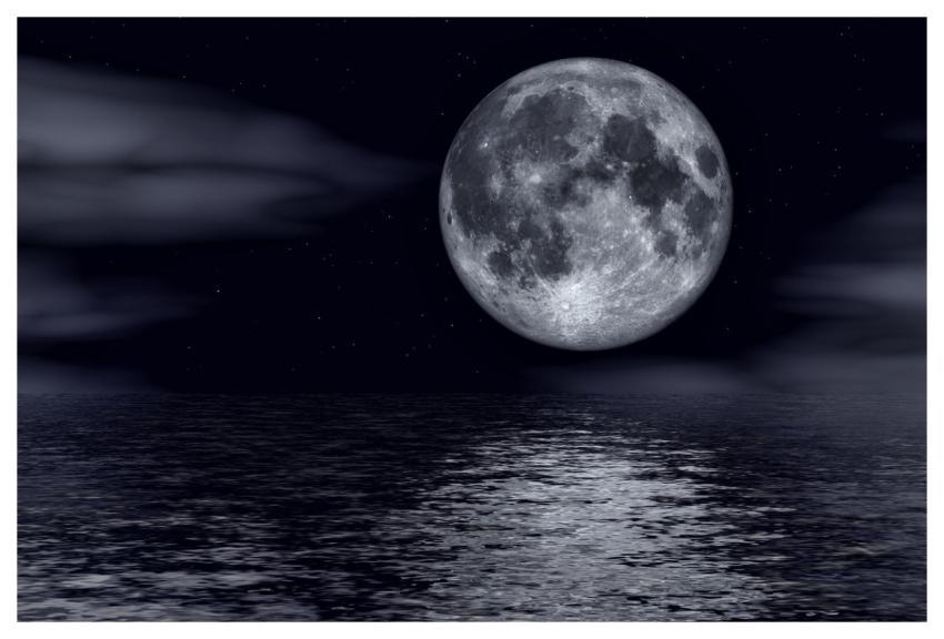 Moon Night Reflection Nature