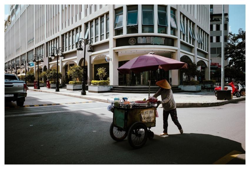 Food Vendor Person Building Street Photography