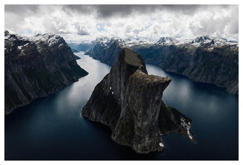 Norway Fjord Mountains Landscape