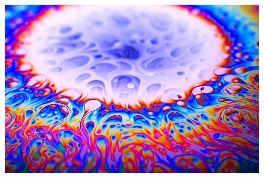 Abstract Soap Bubbles Colorful Art