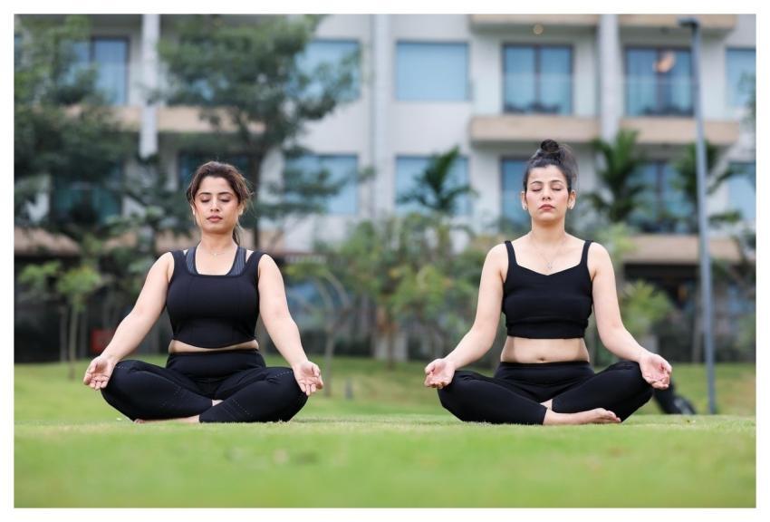 Women Meditation Pose Portrait
