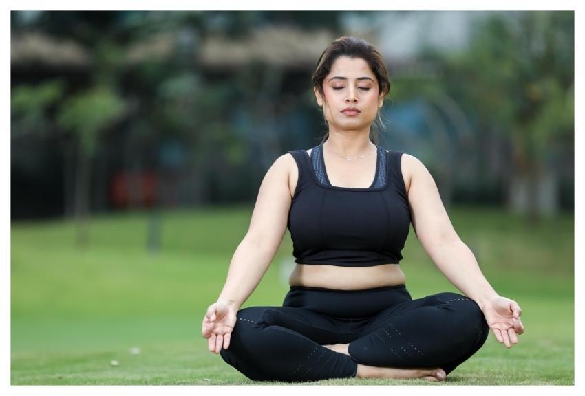 Woman Yoga Meditation Well Being