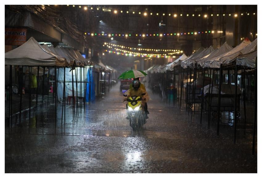 Raining Night Market Nature Bangkok