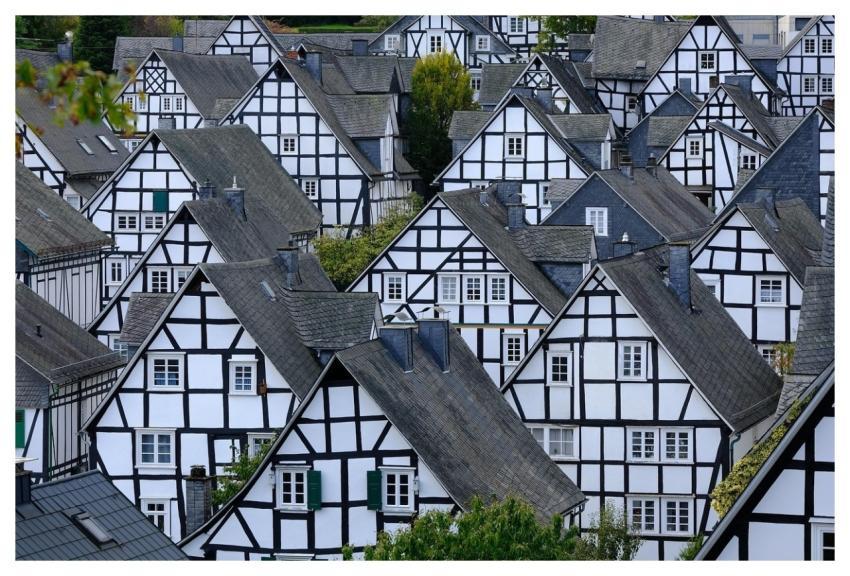 Freudenberg Half-Timbered Houses Truss Historic Ol