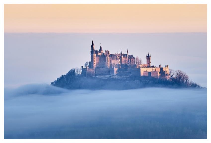 Castle Architecture Ship Sea Of Fog