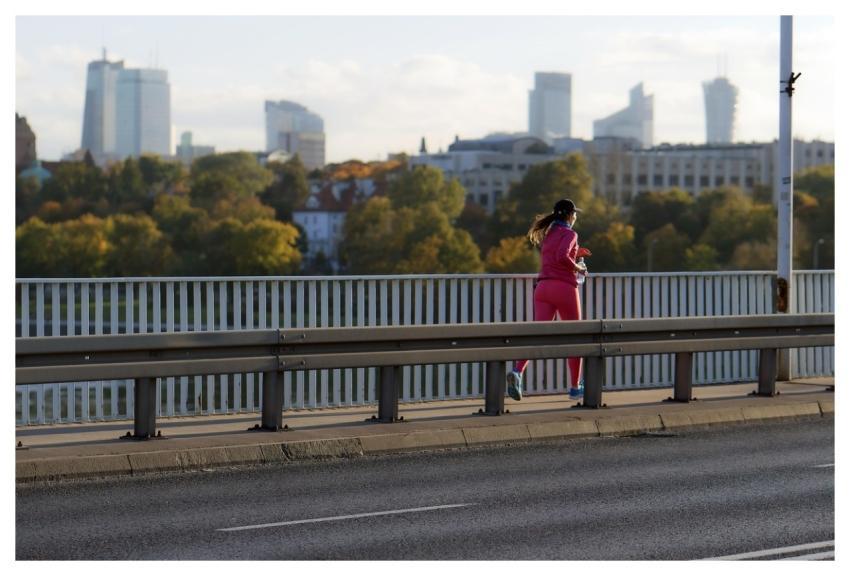 Girl Running Jogging Exercise