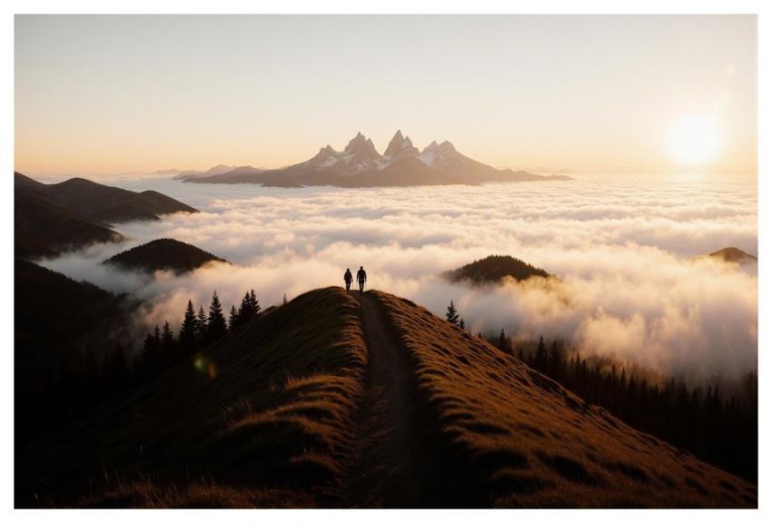 Mountains Nature Landscape Hiking