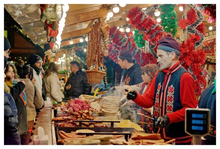 Christmas Fair Chefs Cook Foods