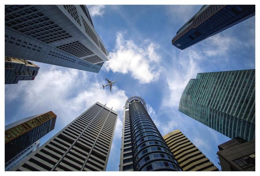 Skyscrapers Singapore City Sky