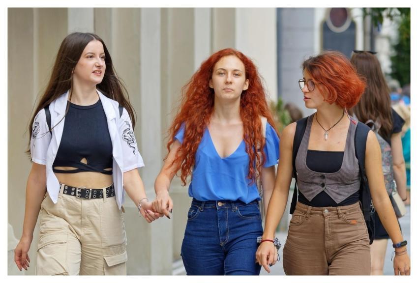 Girls People Friends Happy