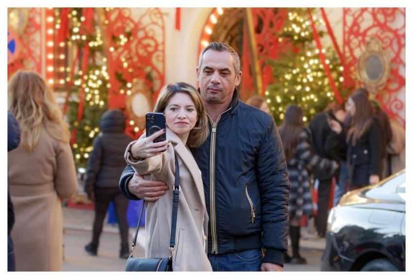 Couple Smartphone People Selfie