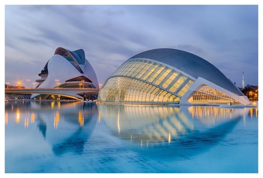 Valencia Spain Calatrava Sunset