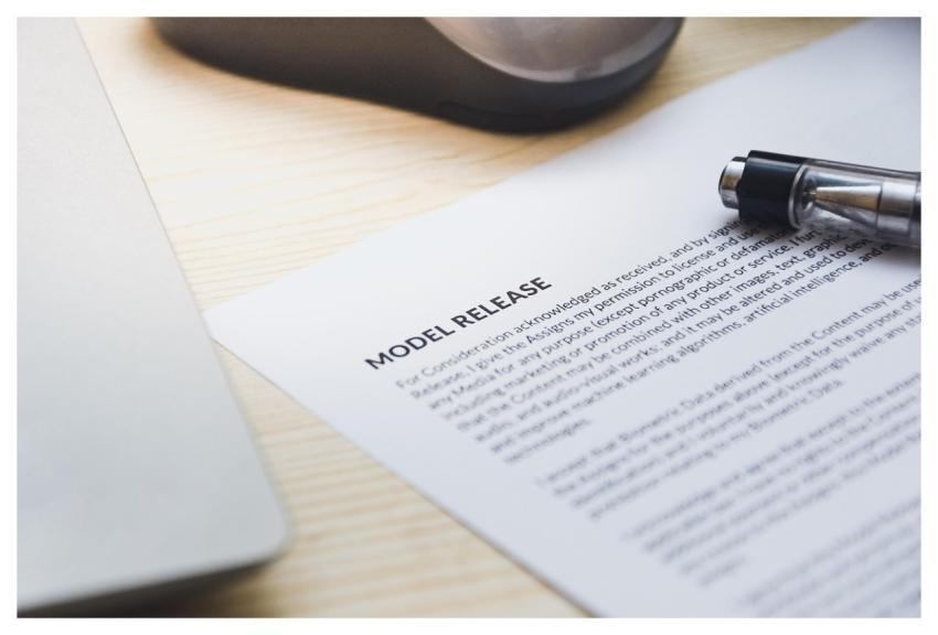 Paper Model Release Form Document