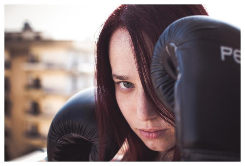People Woman Boxing Sport