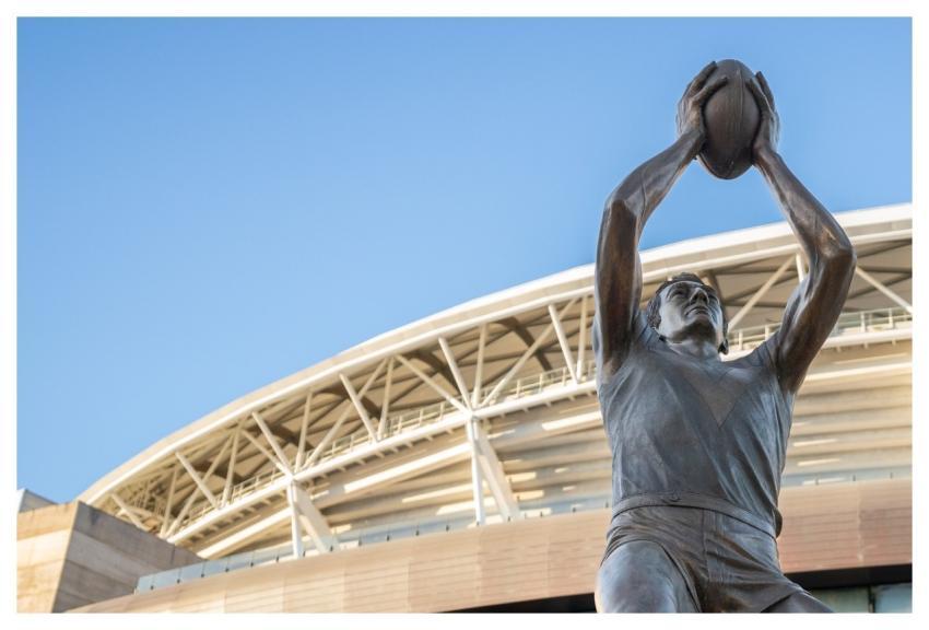 Oval Sport Statue Football