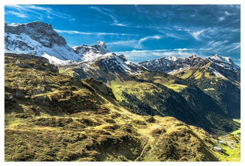 Switzerland Landscape Mountains Alps