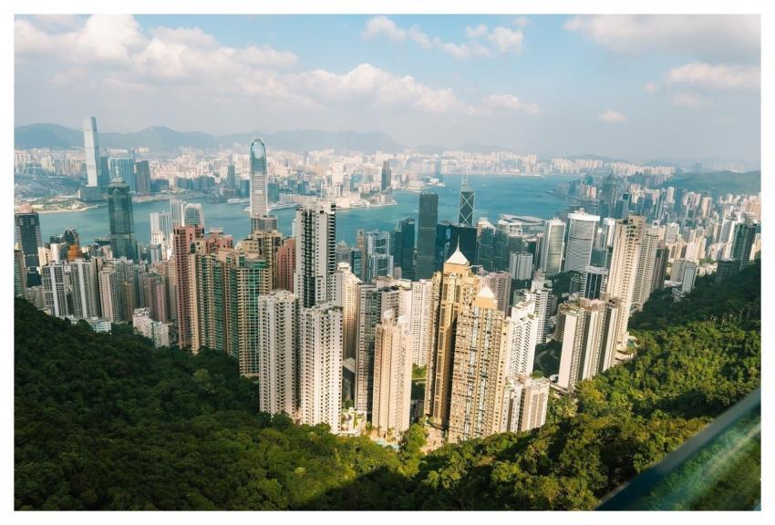 Hong Kong Skyline Victoria Peak Cityscape High-Ris